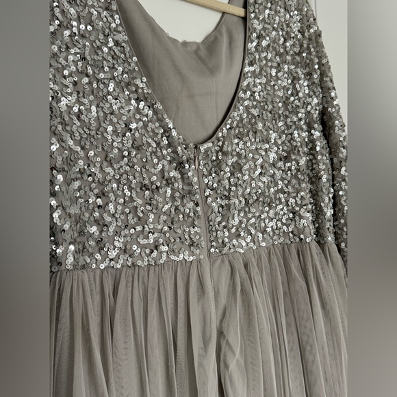 Sequin and Tulle Dress - Gray - Pluse size - Picture 4 of 4